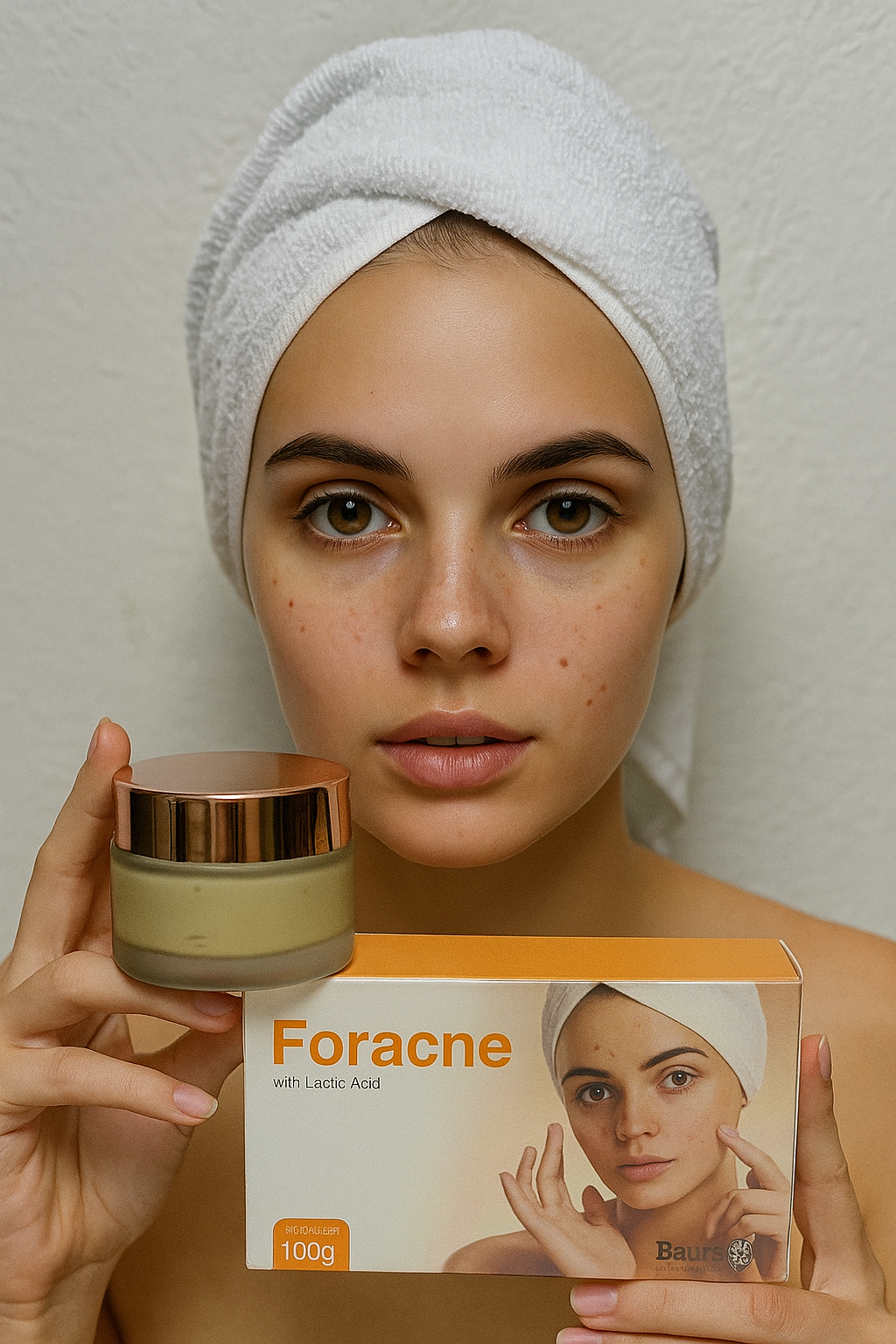 acne clear with adding serum with cream